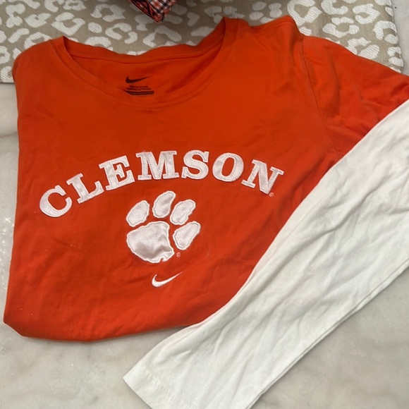 Woman’s Nike Clemson Tigers long sleeved shirt Sz L - Picture 1 of 3